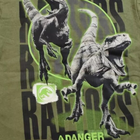 Jurassic World Dominion Youth Boys Raptor Dinosaur Movie Sweatshirt New Small - Picture 3 of 3